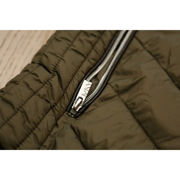 Marc New York Performance Quilted Vest L Olive Hooded Puffer (MNY) - Picture 5 of 9